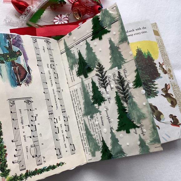 Christmas Junk Journal Plus Ephemera Pack about 70 pieces Vtg Little Golden Book - Picture 15 of 16